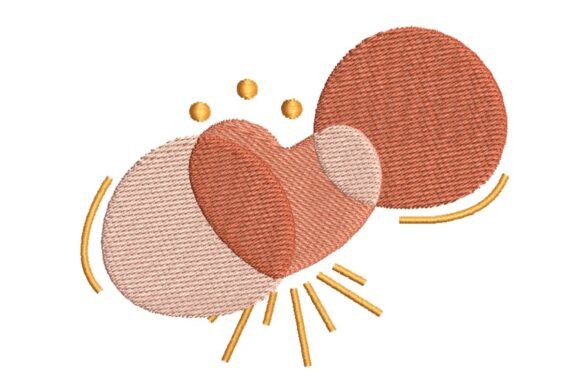 Abstract Heart and Circles with Gold Accents Embroidery Design Review