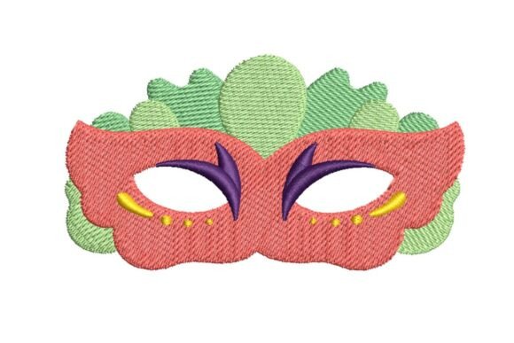 Colorful Floral Masquerade Mask Embroidery Design Review