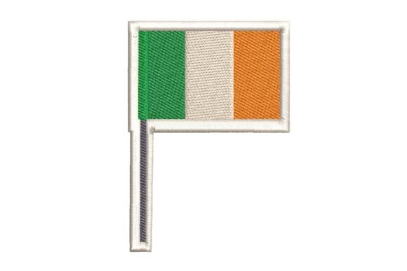 Irish Flag Embroidery Design