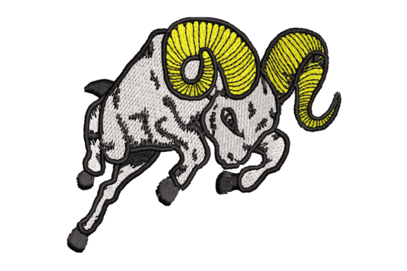 Majestic Bull Embroidery Design