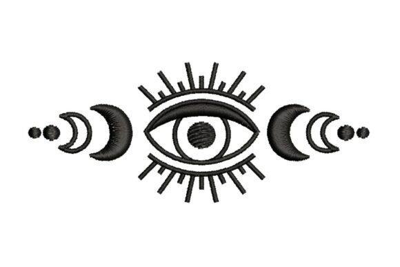 Mystical All-Seeing Eye Embroidery Design