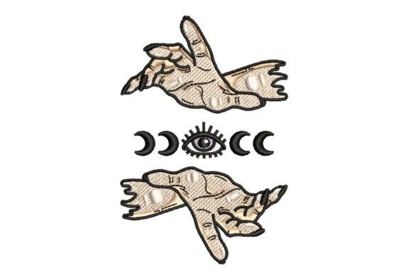 Mystical Hands Embroidery Design