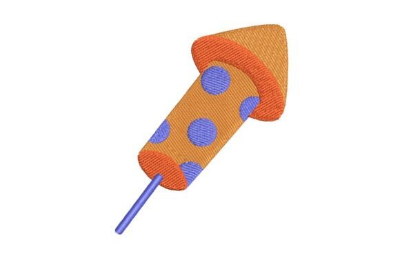 Playful Polka Dot Firework Rocket Embroidery Design Review